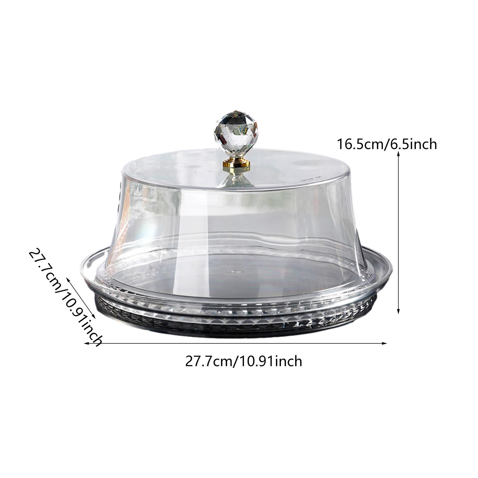 Plastic Dome Clear - حامل كيك مع غطاء شفاف، صحن