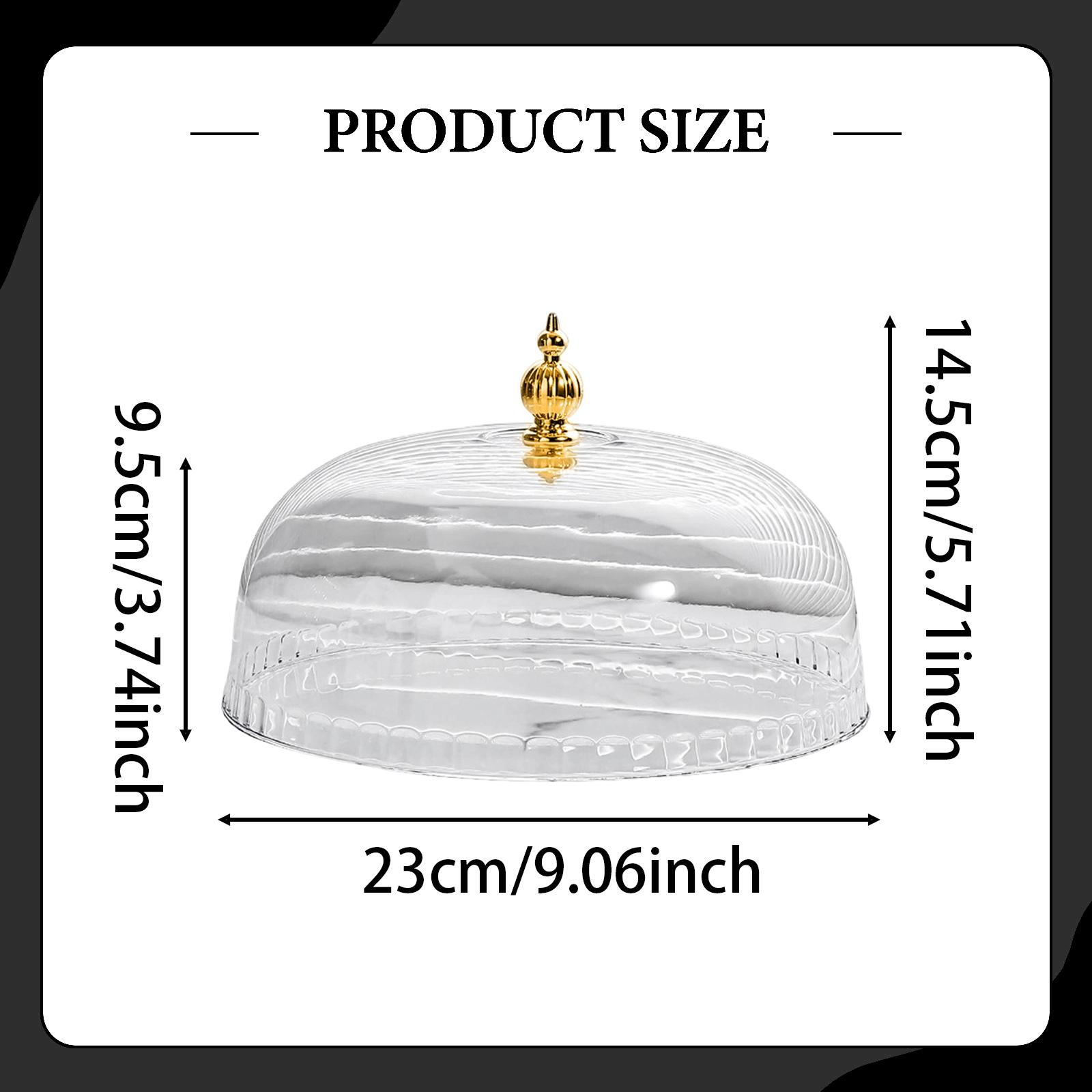 غطاء شفاف دائري لعرض المعجنات، - مراجعة Plastic Dome Clear وسعره