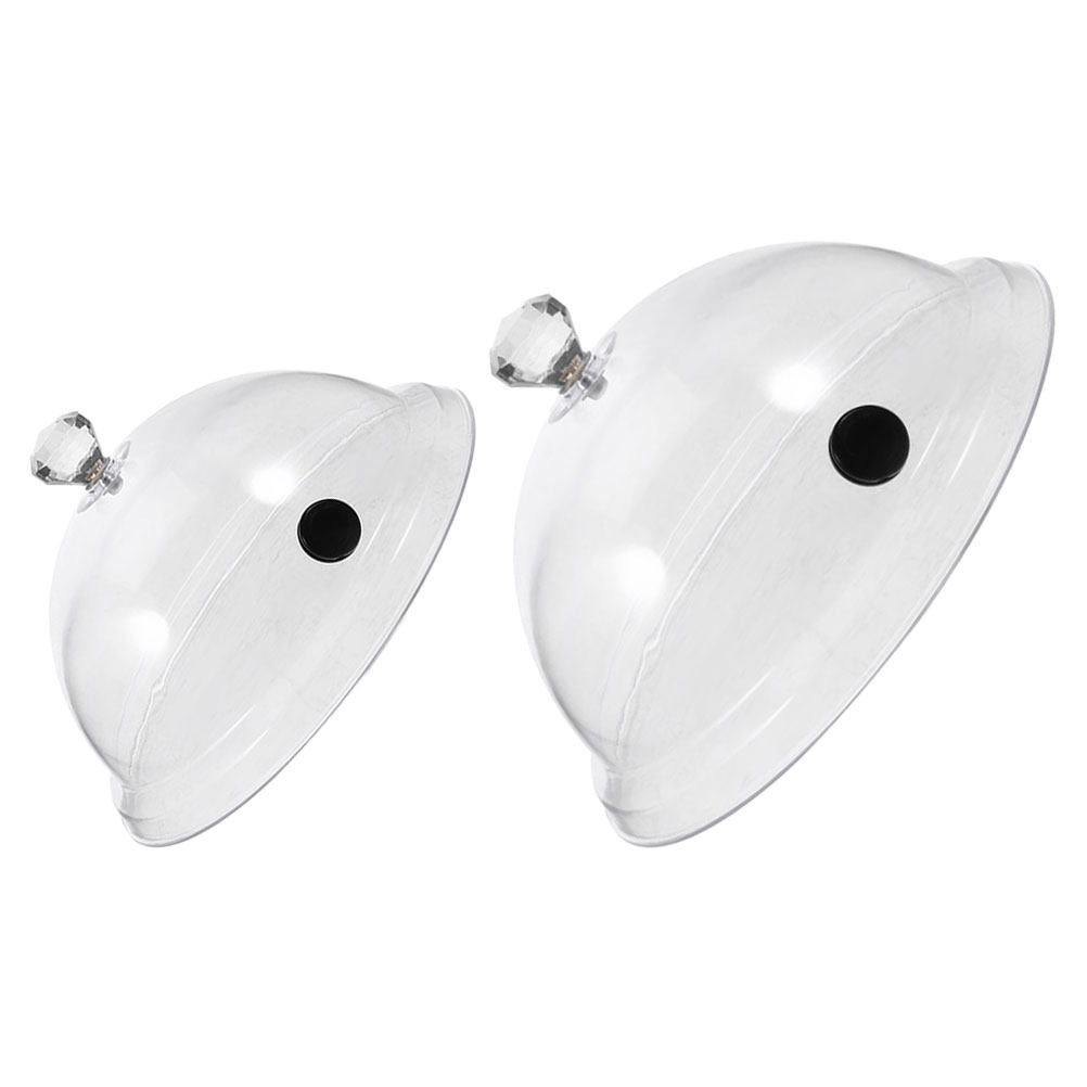 قطعتان من غطاء الطعام الشفاف ا - مراجعة Plastic Dome Clear وسعره